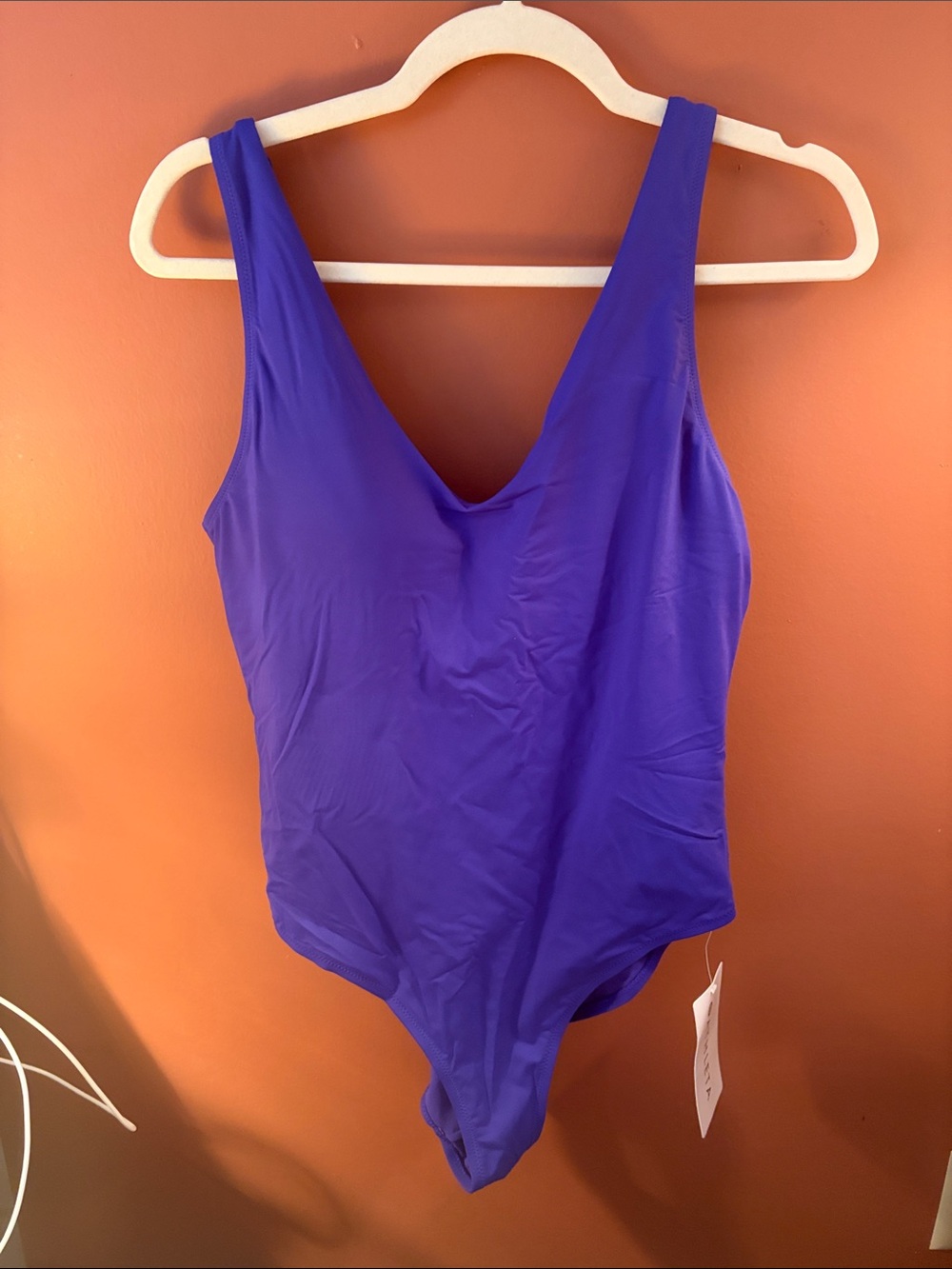Athleta Solid Royal Purple One-Piece Swimsuit